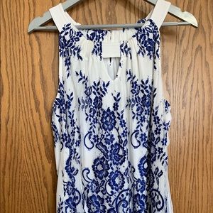 INC 1x white/blue tank